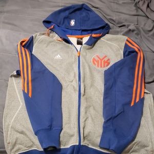 NEW YORK KNICKS ADIDAS HOODED ZIP UP